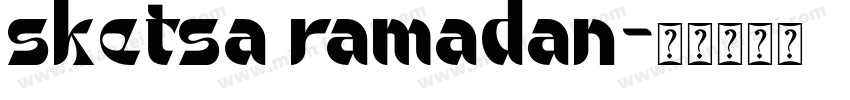 sketsa ramadan字体转换